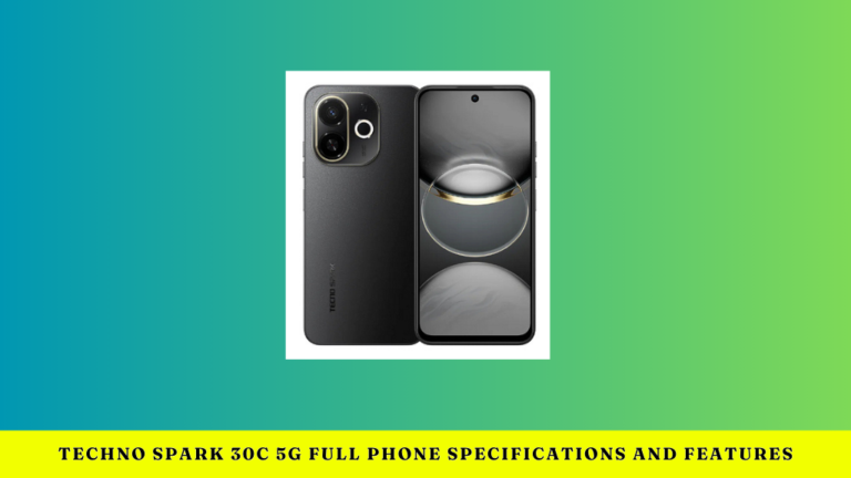 Techno Spark 30C 5G all specifications and features